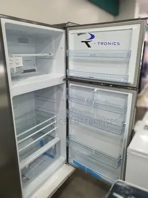 Hisense Silver Double Door Refrigerator 490L