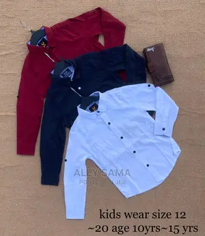 Kids Shirt Plain All Colours