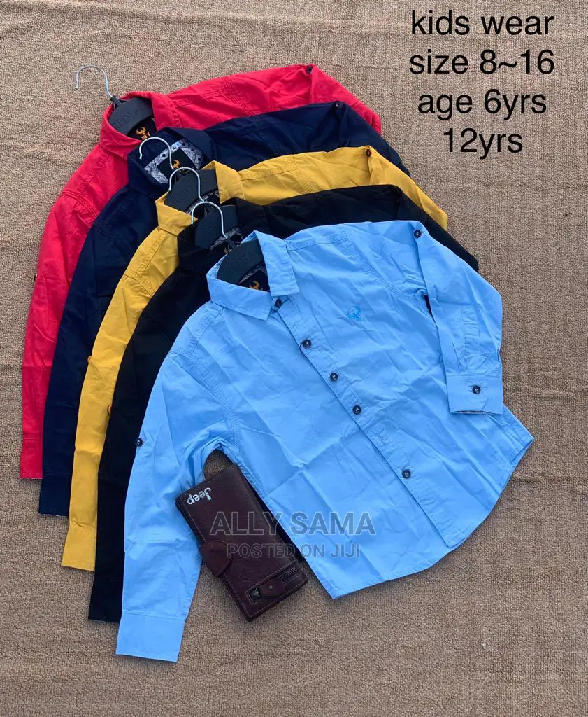 Kids Shirt Plain All Colours