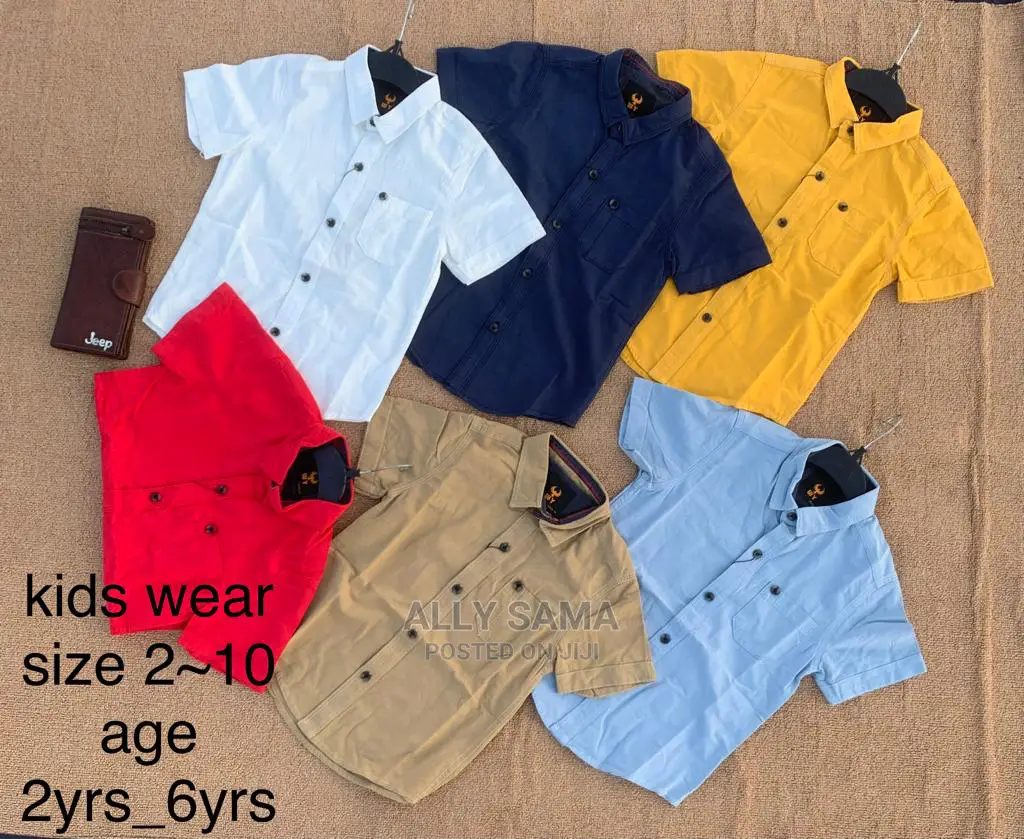 Kids Shirt Plain All Colours