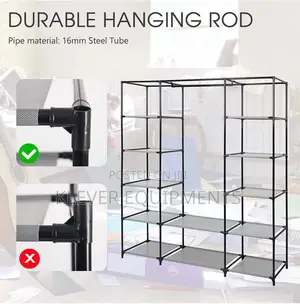Wardrobe Closet/Kabati La Nguo La Kitambaa Kigumu