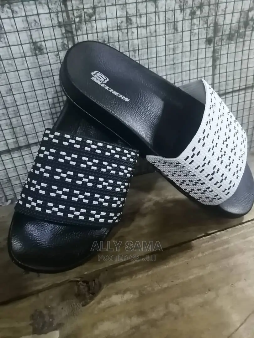 Men's Sandals Black White