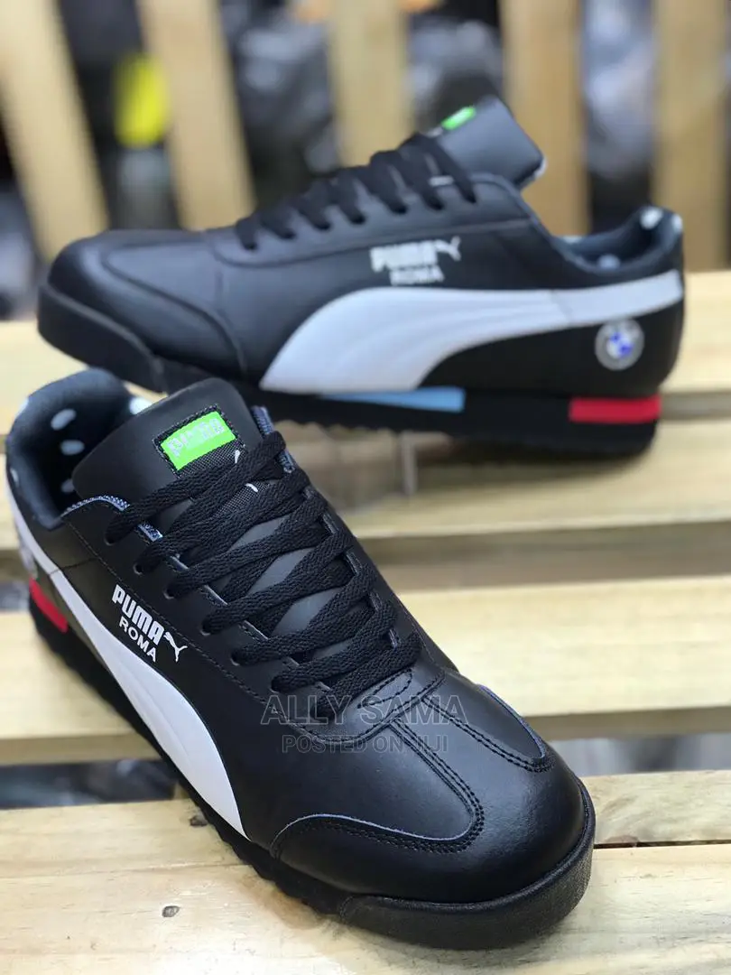 Puma Roma Black White