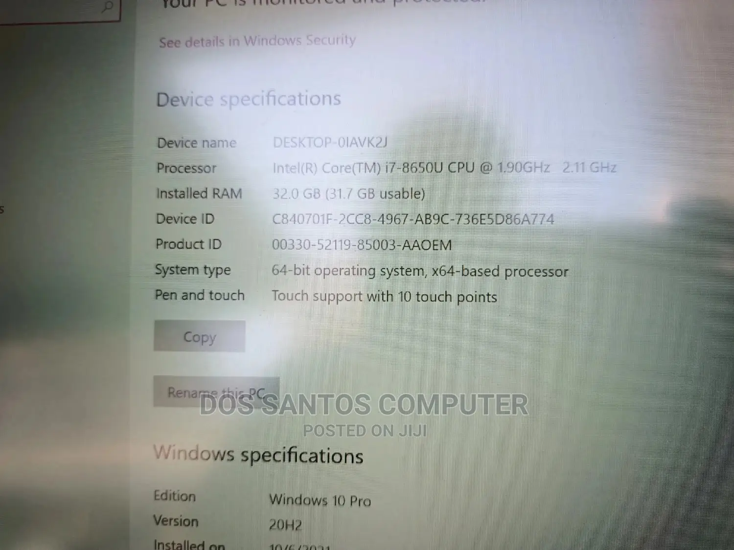 Laptop Lenovo ThinkPad T480 32GB Intel Core I7 SSD 1T