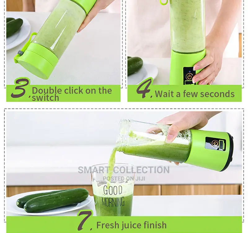 4/6 Blades 380ml Portable Rechargeable Blender