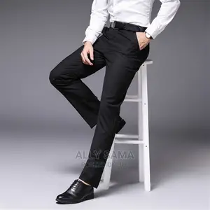 Men's Trousers Black Full