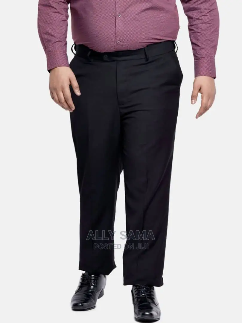 Men's Trousers Black Full