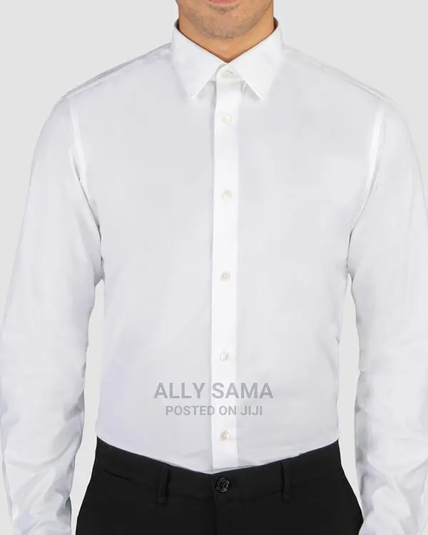 Men's Shirt White Plain