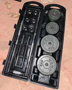 Black Dumbels Barbel Set 50kg