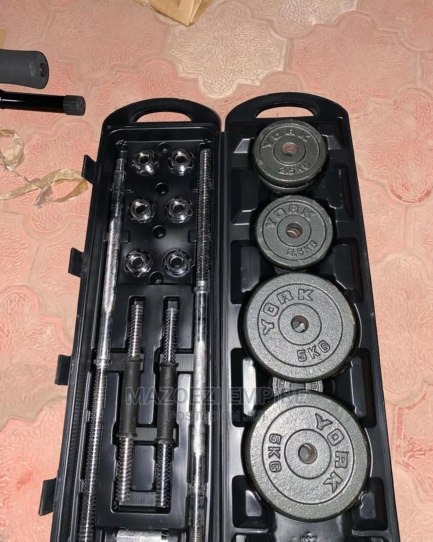 Black Dumbels Barbel Set 50kg