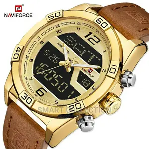 NAVIFORCE Men Waterproof Wristwatch Military Quartz Clock