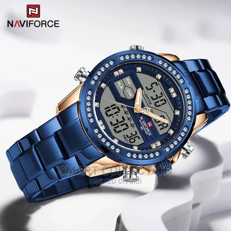 NAVIFORCE Men Waterproof Wristwatch Military Quartz Clock
