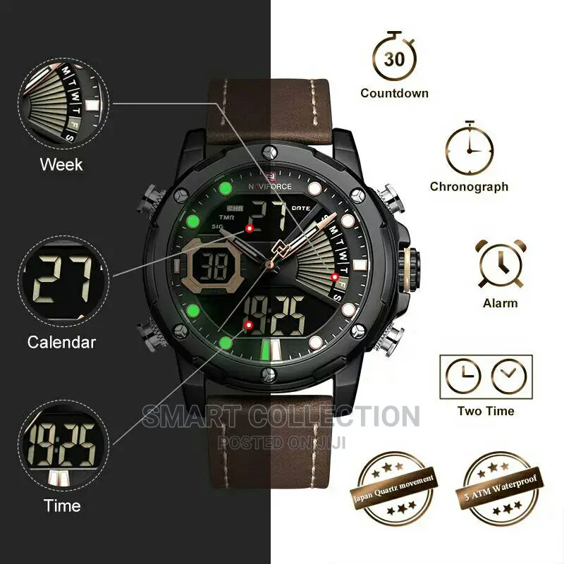 NAVIFORCE Men Watch Top Luxury Brand Sports Waterproof