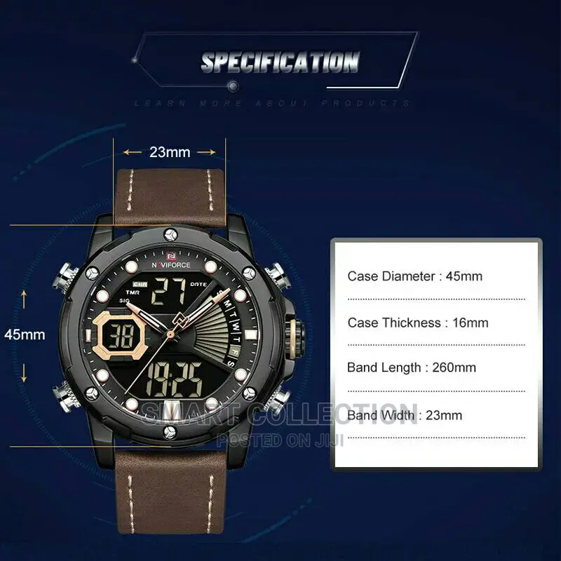 NAVIFORCE Men Watch Top Luxury Brand Sports Waterproof