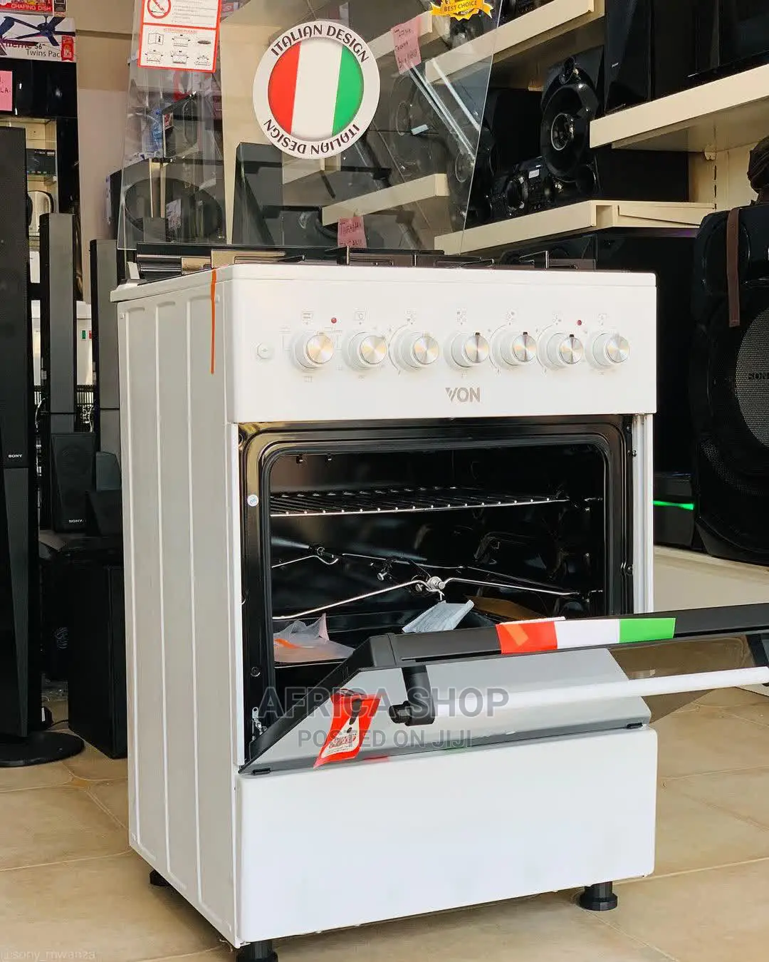 Von Hotpoint Cooker 3 Gas Plates 1 Electric Plate
