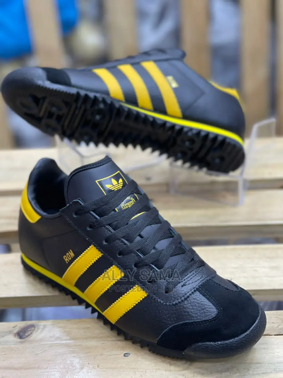 Adidas Rom Black Yellow