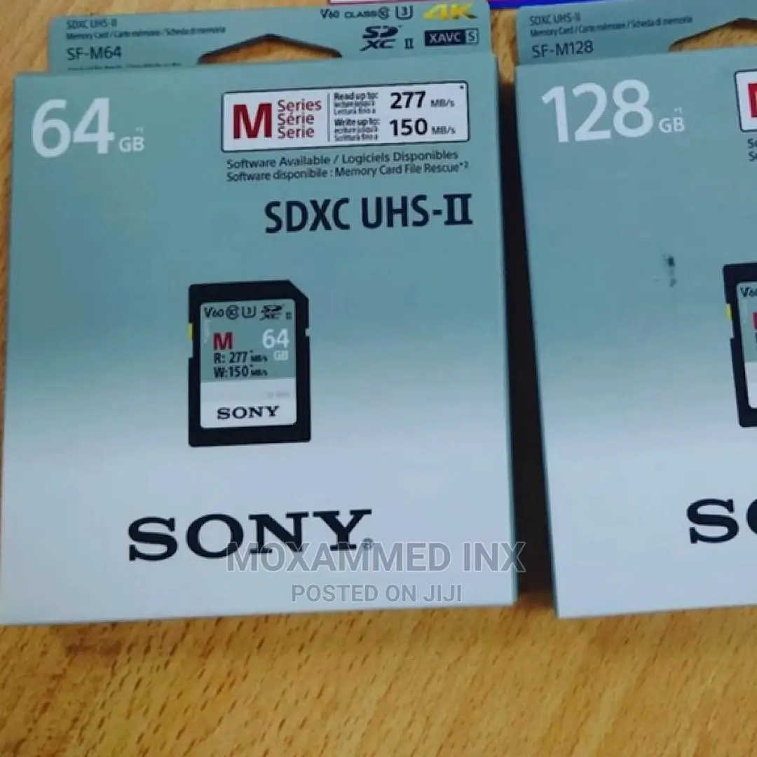 Sony 64gb Sf-M64 Uhs-Ii Sdxc Memory Card