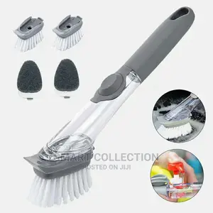 Kitchen Cleaning Brush Scruber With Automatic Soap Dispenser