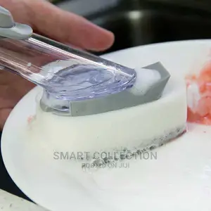 Kitchen Cleaning Brush Scruber With Automatic Soap Dispenser