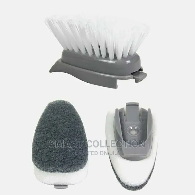 Kitchen Cleaning Brush Scruber With Automatic Soap Dispenser