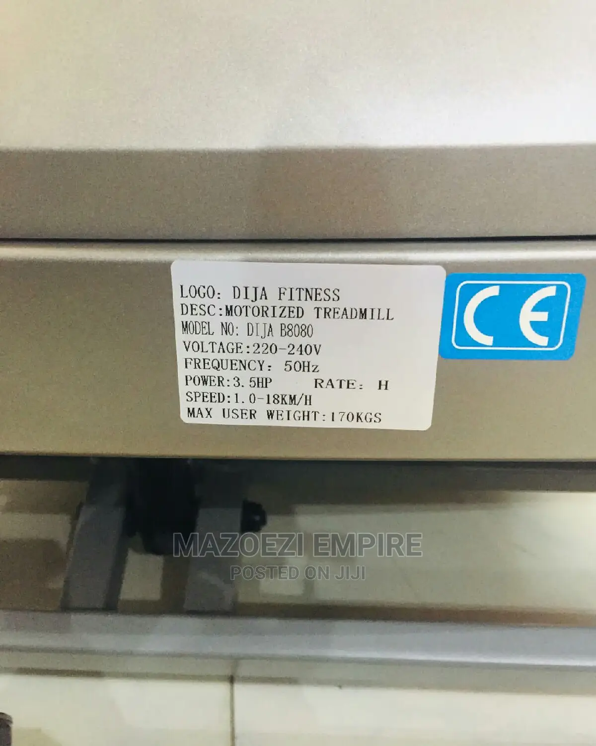 Treadmill (Weight Capacity 170kg)
