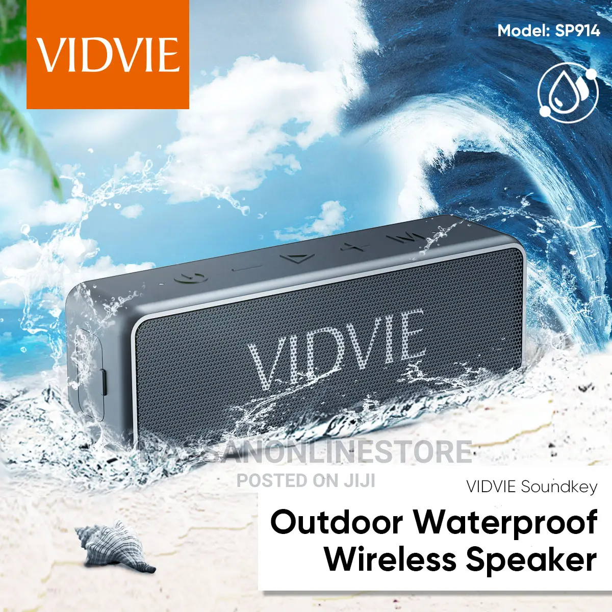 Vidvie Bluetooth Speaker SP914 - 20watt - Black