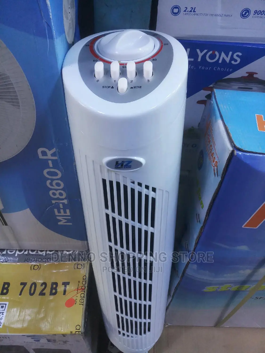 Tower Fan Yenye Upepo
