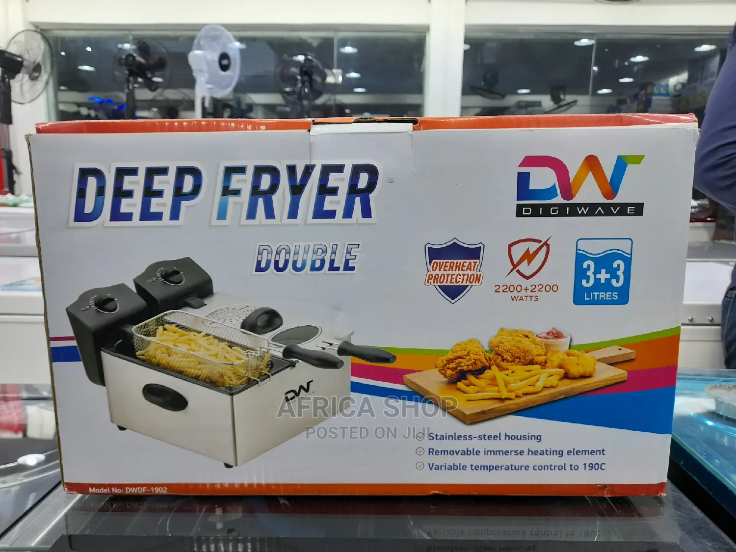 Electric Deep Fryer Double