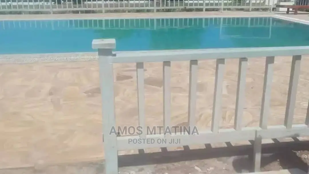 Fence Ofwhite Plastic Timber