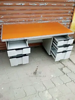 Office Table Full Tempered Steel