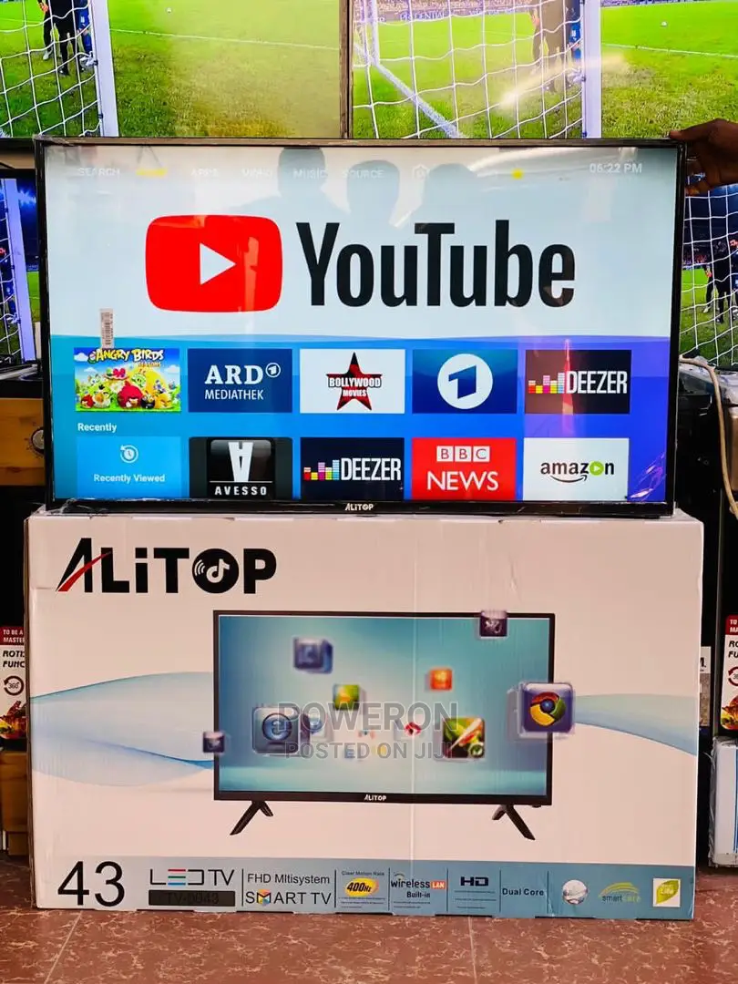ALITOP 43” Smart TV ( Frameless)