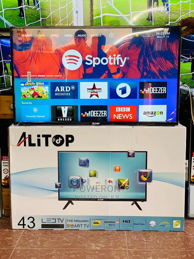 ALITOP 43” Smart TV ( Frameless)