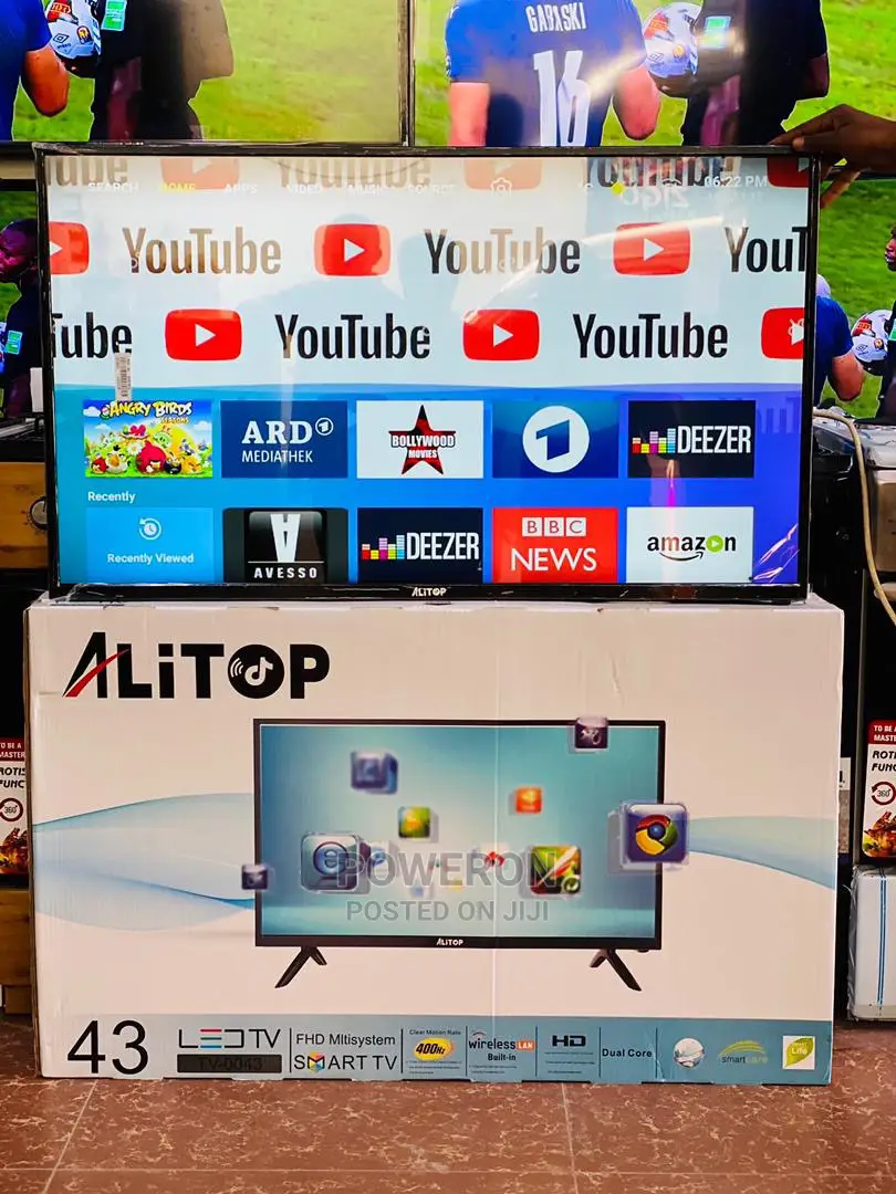 ALITOP 43” Smart TV ( Frameless)