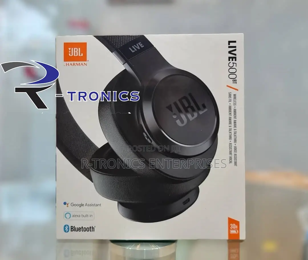JBL LIVE 500BT - Around-Ear Wireless Headphone - Black