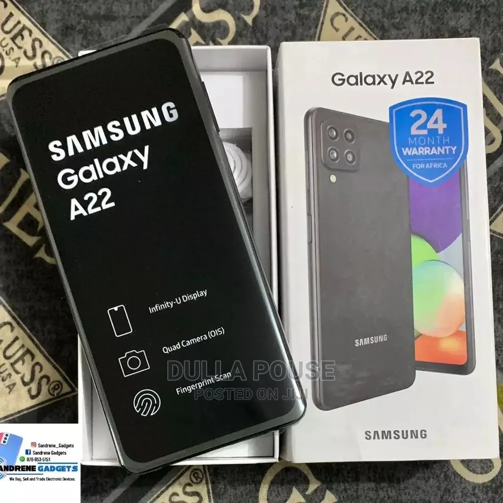 New Samsung Galaxy A22 128 GB Black