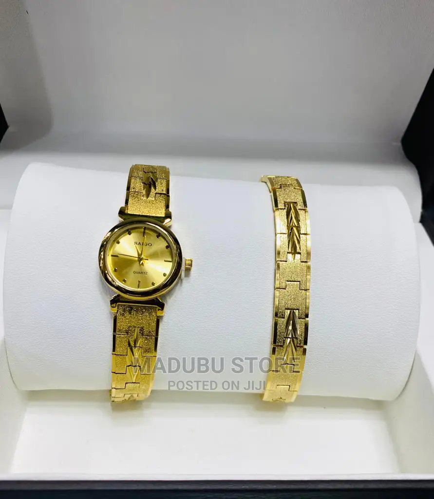 A Set of Women Watch and Bracelet
