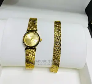 A Set of Women Watch and Bracelet