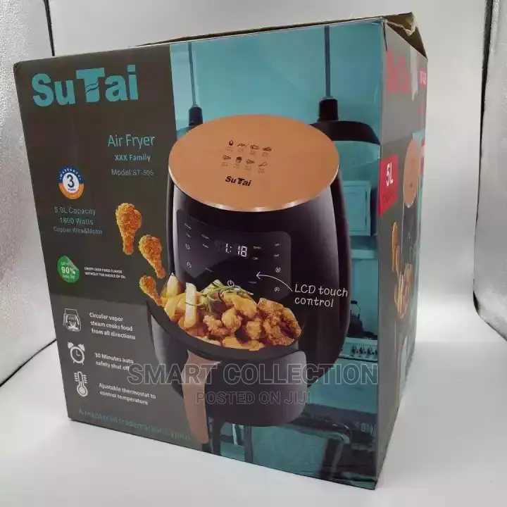 Oil Free Health Air Fryer Cooker For Home (Smart Touch LCD)