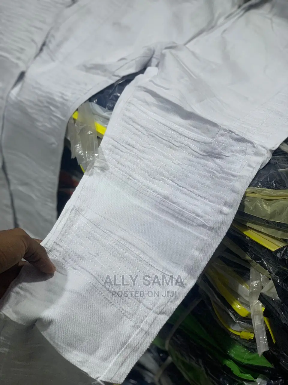 Men Jeans Full White