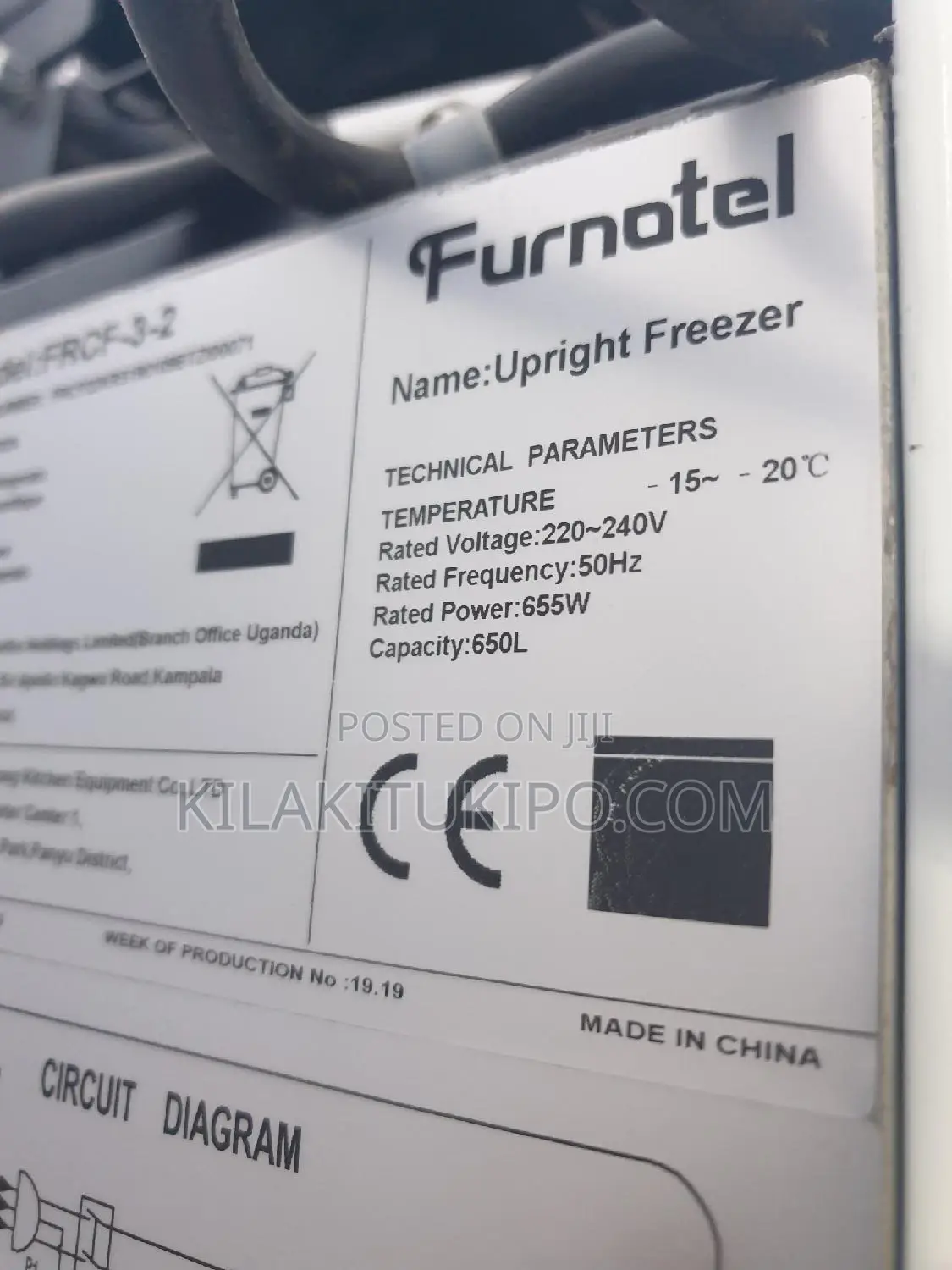 Furnotel Heavy Duty Upright Freezer