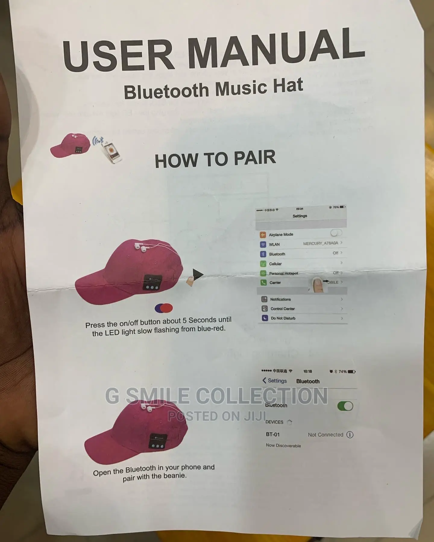 Wireless Bluetooth Music Hat