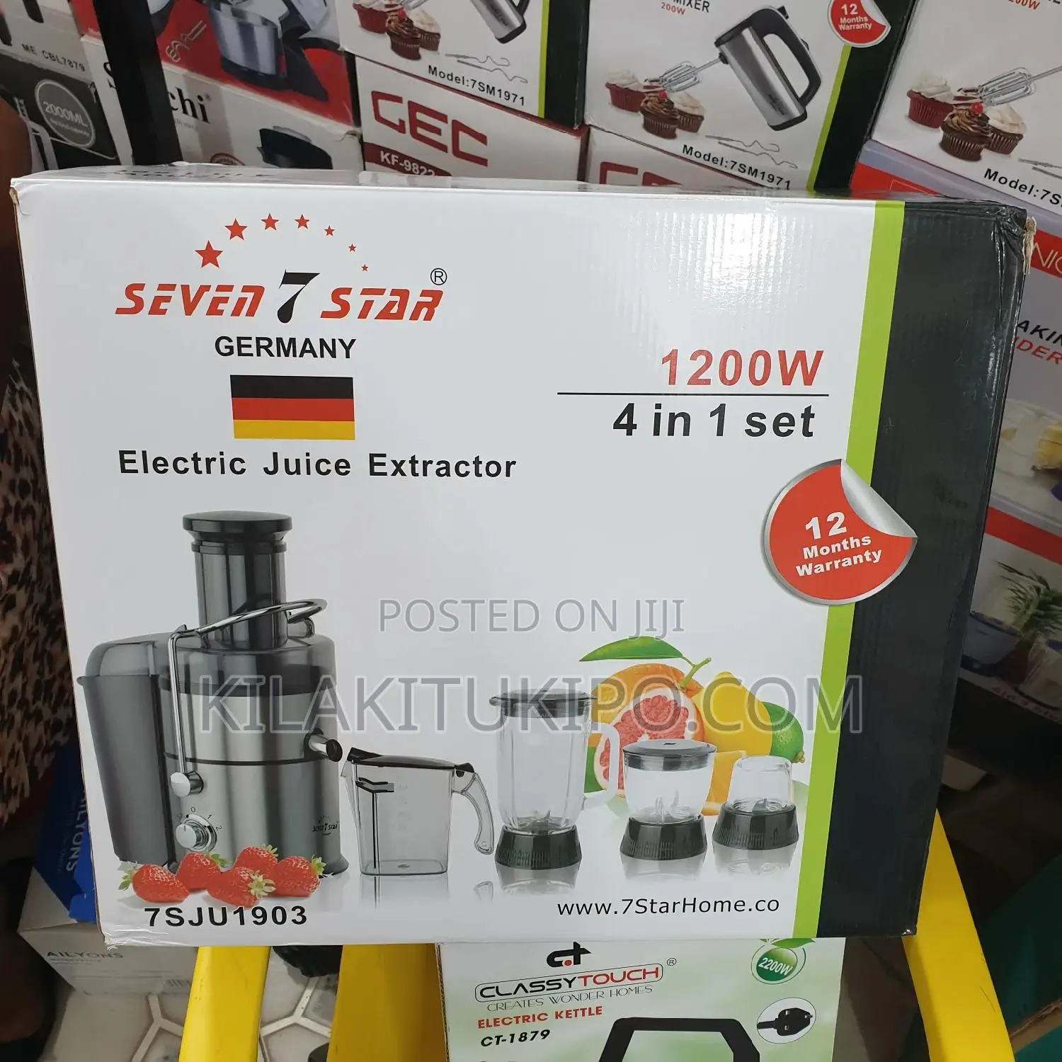 Heavy Duty Seven7 Star Food Processor 1200W