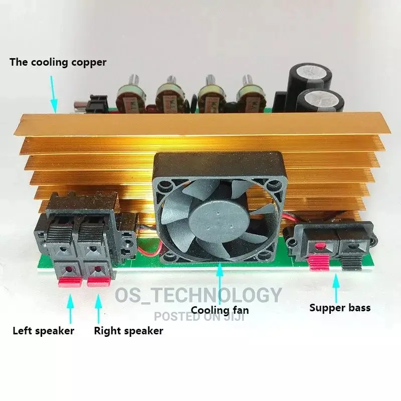 High Power 600W Hi-Fi Home Fieter Subwoofer 300W + 300W Mid