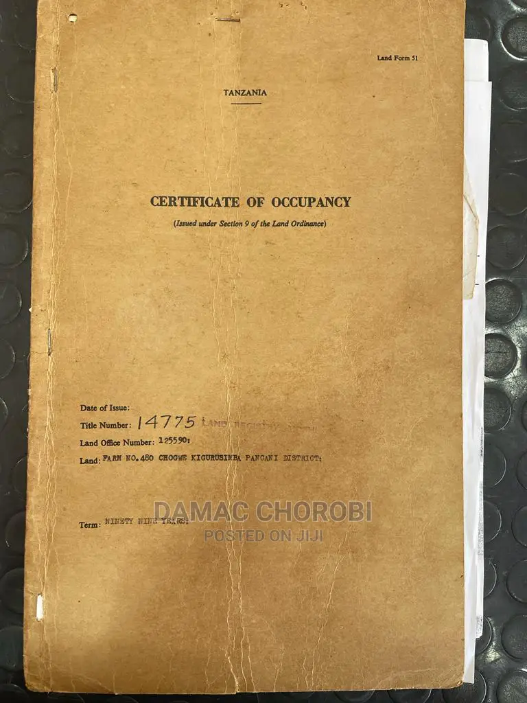 Shamba Linauzwa Tanga Acre 2900 Pamoja in Ngamiani Kaskazini Land