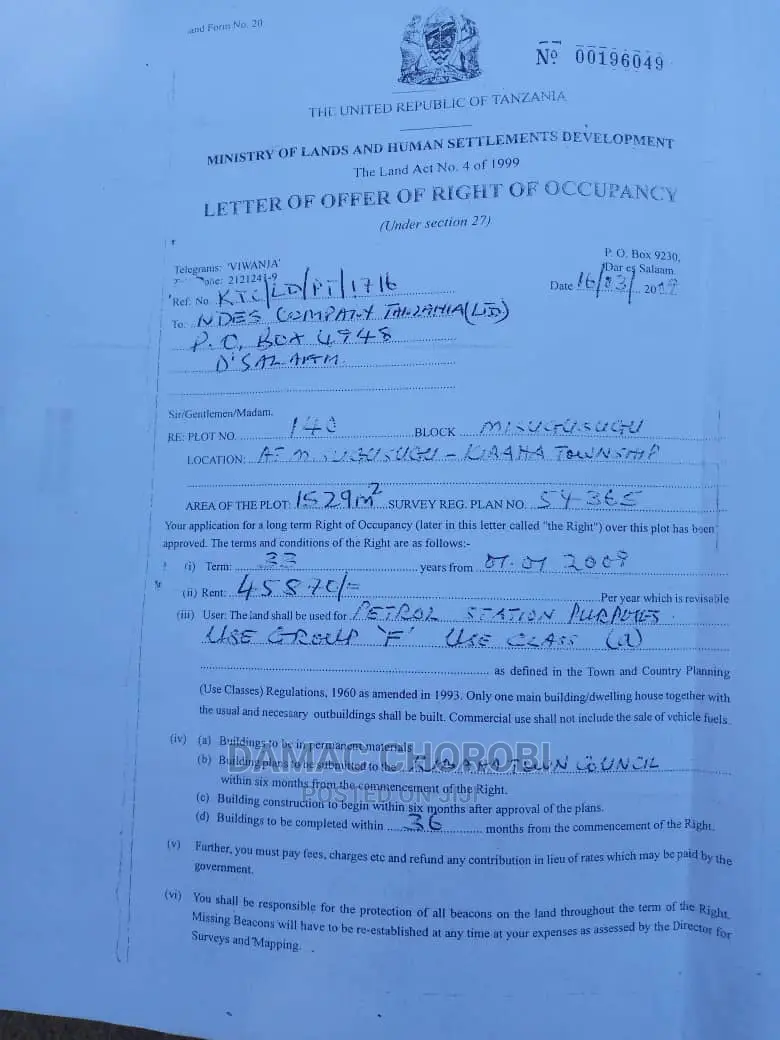 Eneo Lakujenga Sheri Na Yard Kibaha Linauzwa