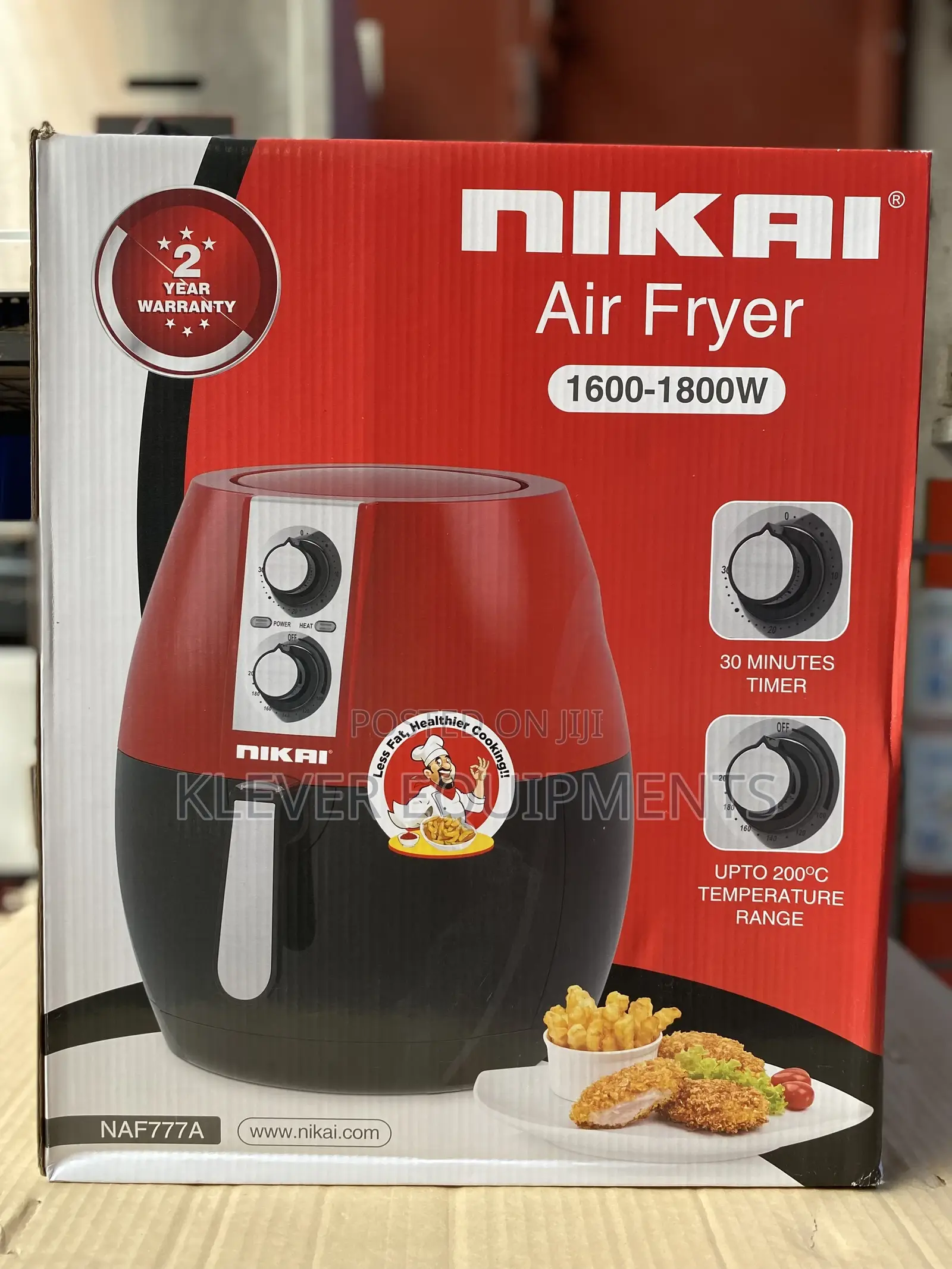 Nikai Air Fryer Naf777 8.5ltr