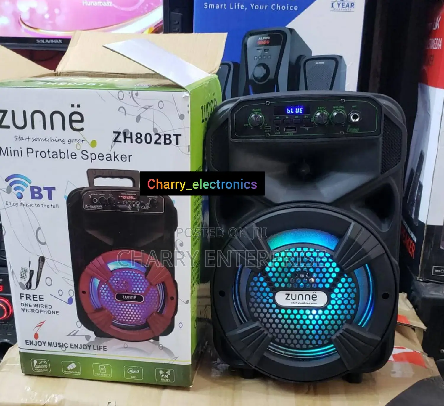 ZUNNE Rechargable Speaker Ina Mike
