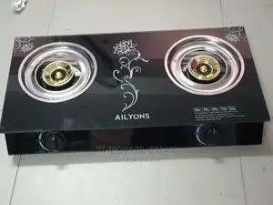 Jiko Plate Mbili Lyons Glass Surface