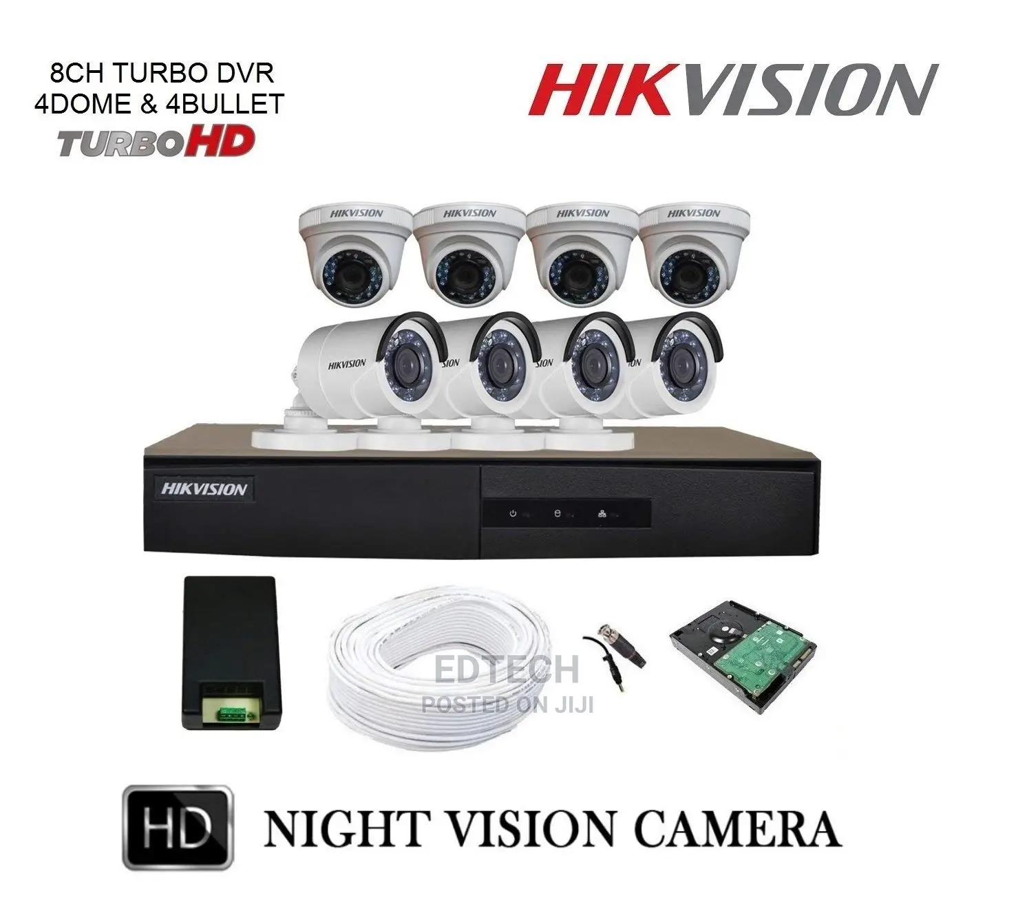 8ch Full KIT Hik CCTV Camera in Ilala Security & Surveillance, Edmond