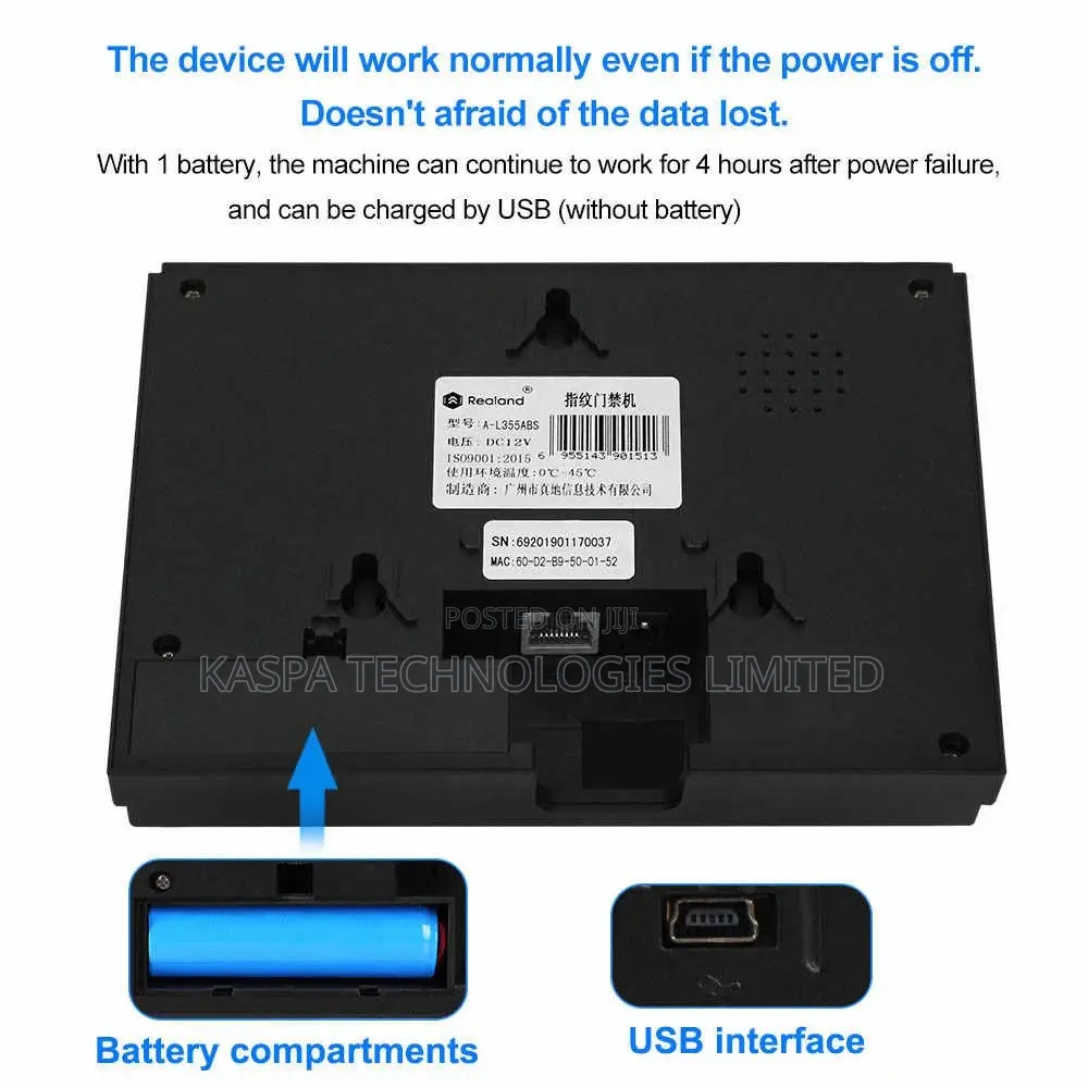 Fingerprint Time Attendance - Realand A-L355